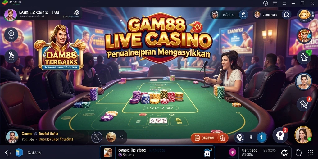 Screenshot gameplay Live Casino yang menarik dan interaktif.