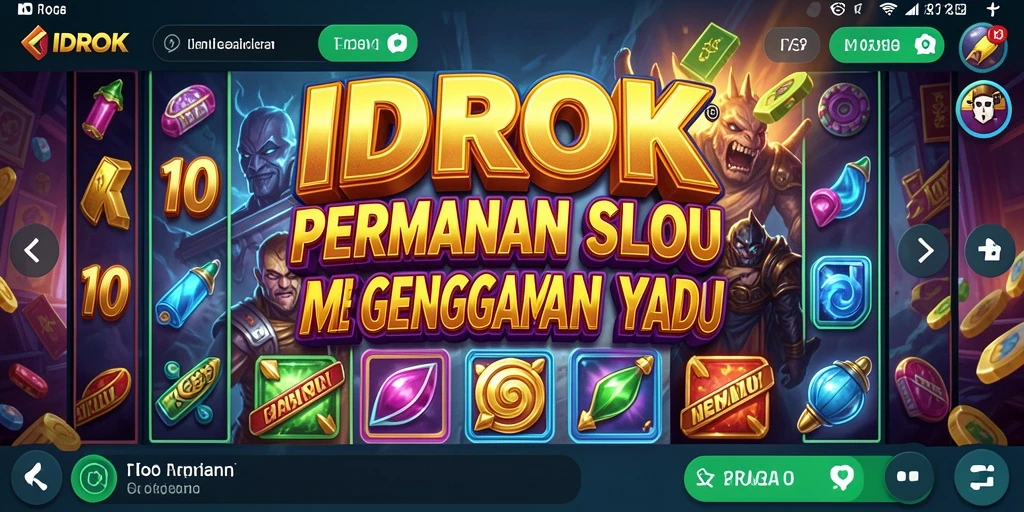 Tampilan menarik dari gameplay Slot di IDROK yang menghibur.