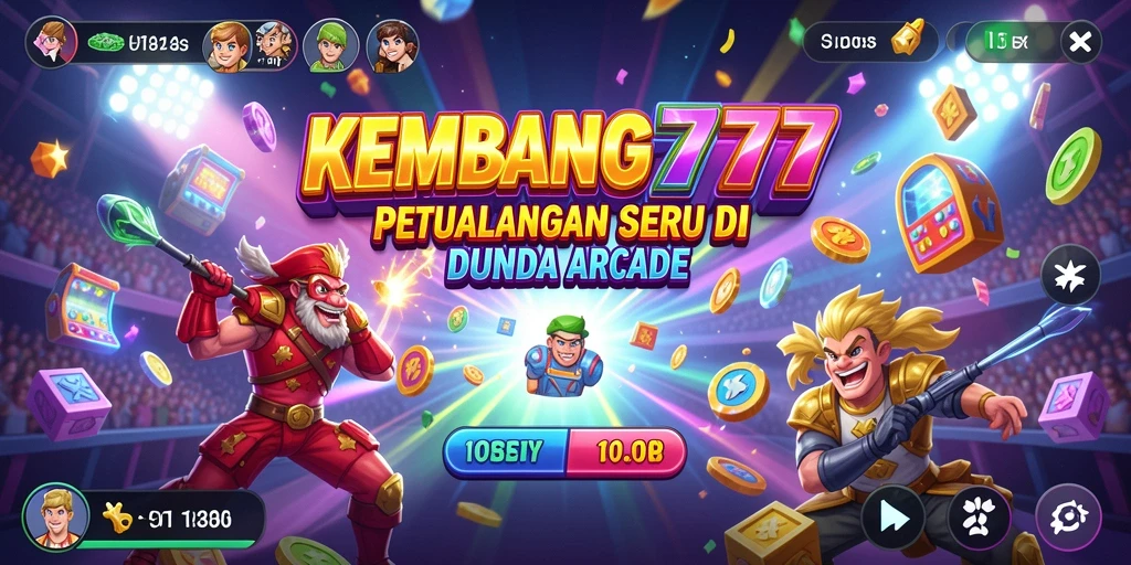 Tampilan gameplay KEMBANG777 yang seru dan penuh warna.