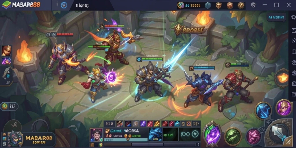 Tampilan gameplay seru dan mendebarkan di MABAR88.