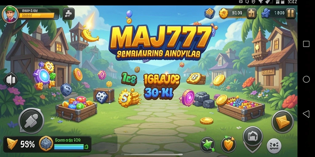 Tampilan gameplay utama dari MAJ777 yang menarik dan interaktif.