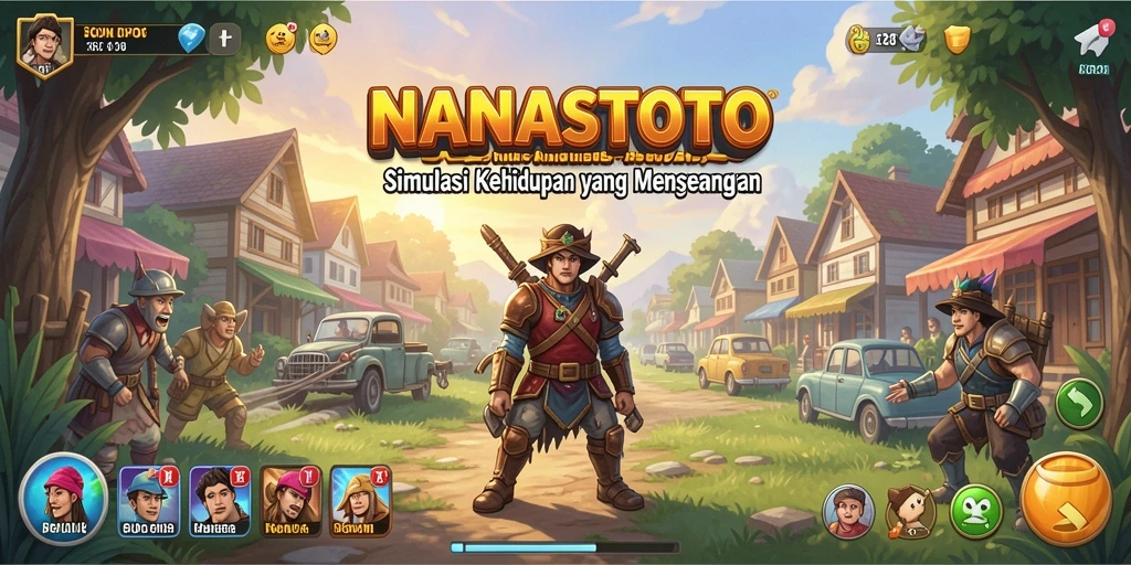 Tampilan gameplay NANASTOTO yang imersif dan menarik.
