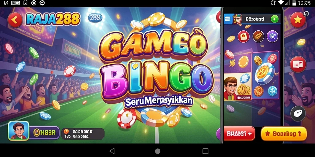 Tampilan gameplay seru dari RAJA288 dengan pemain aktif bermain Bingo.