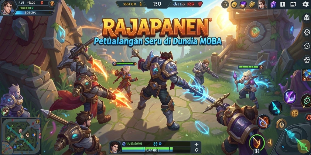Screenshot menampilkan momen seru dalam pertandingan RAJAPANEN.