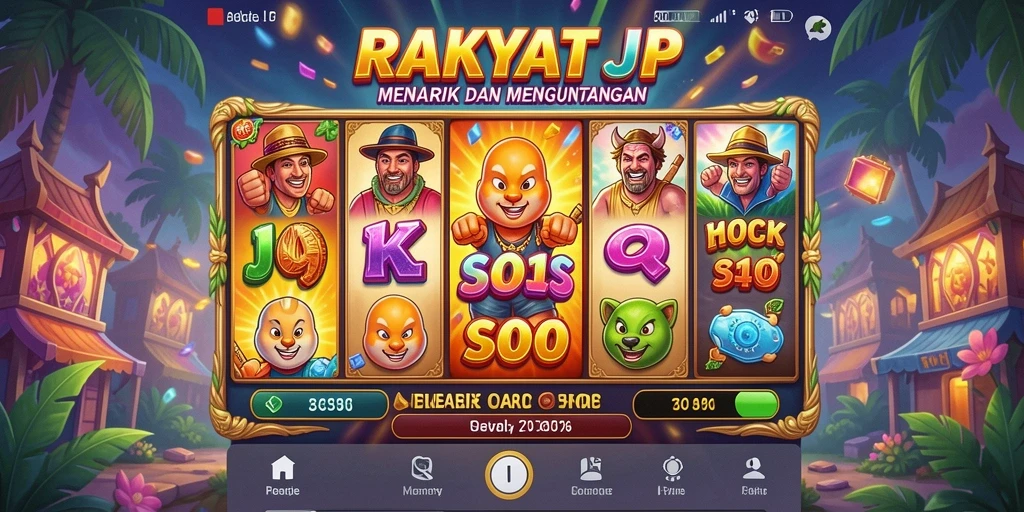 Tampilan menakjubkan dari gameplay RAKYATJP yang penuh warna.