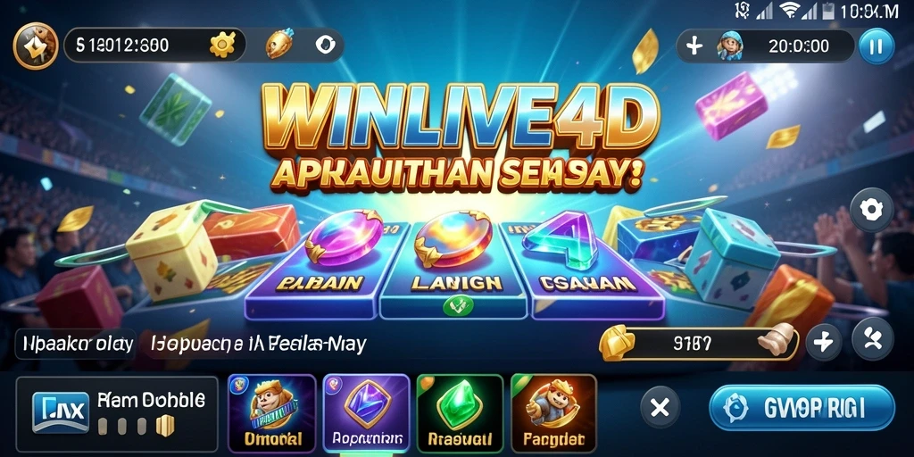 Tampilan antarmuka utama WINLIVE4D yang intuitif dan mudah digunakan.